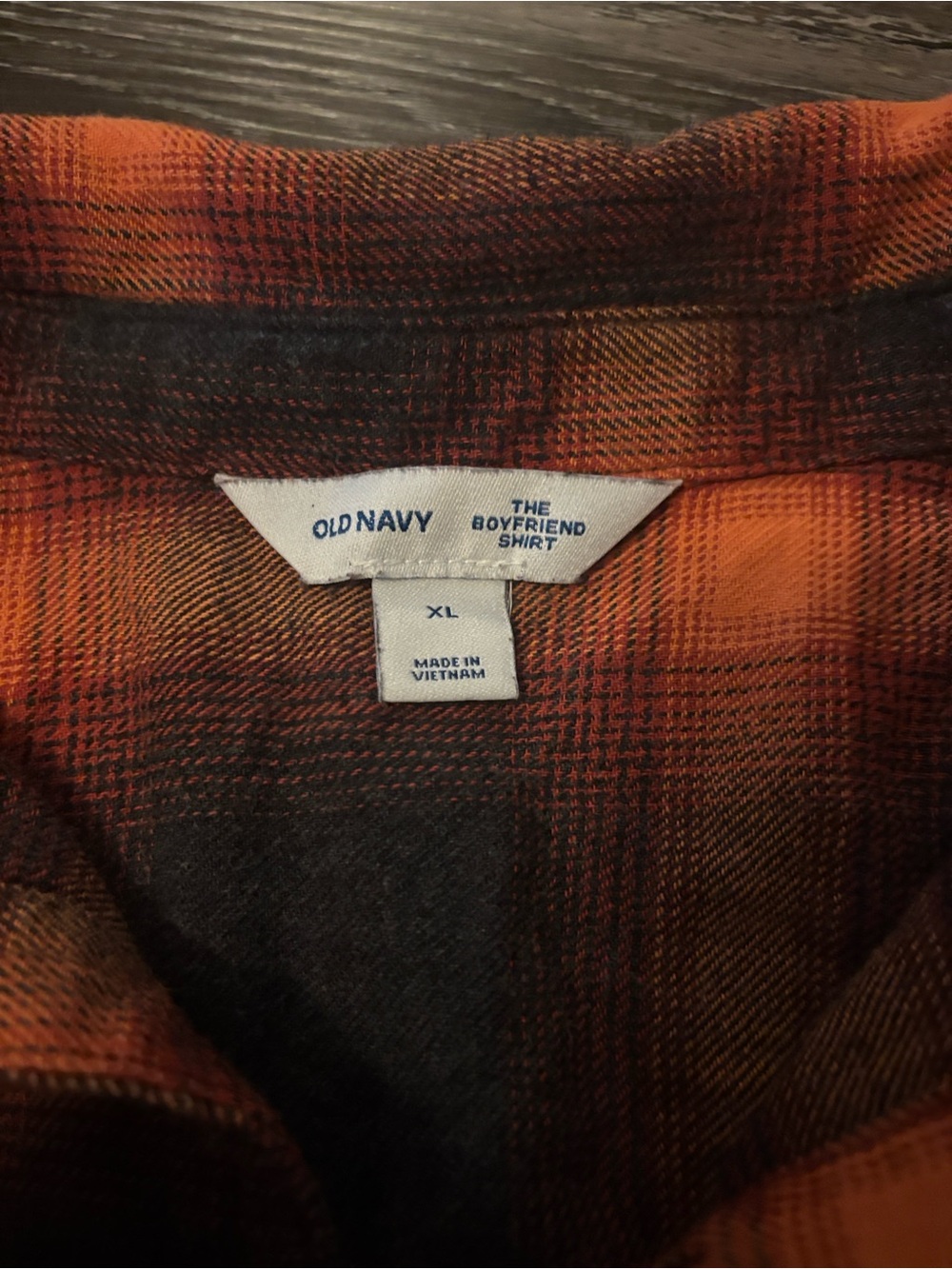 Orange & Black Plaid Button-Up Shirt - Picture 5 of 7